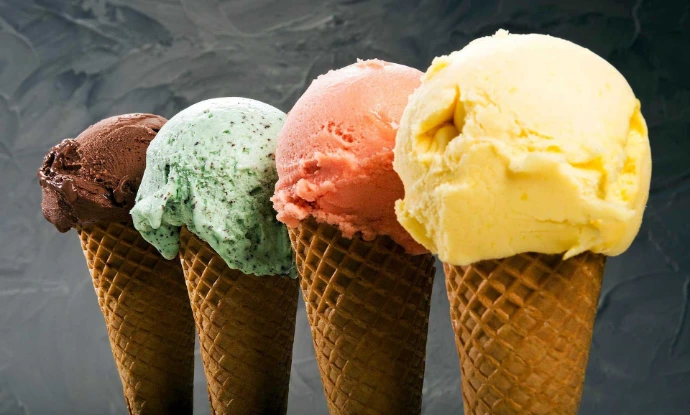 Coni di gelato artigianale Kilometro Gelato