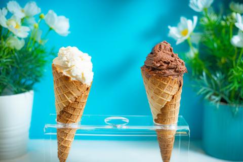 Coni di gelato artigianale Kilometro Gelato